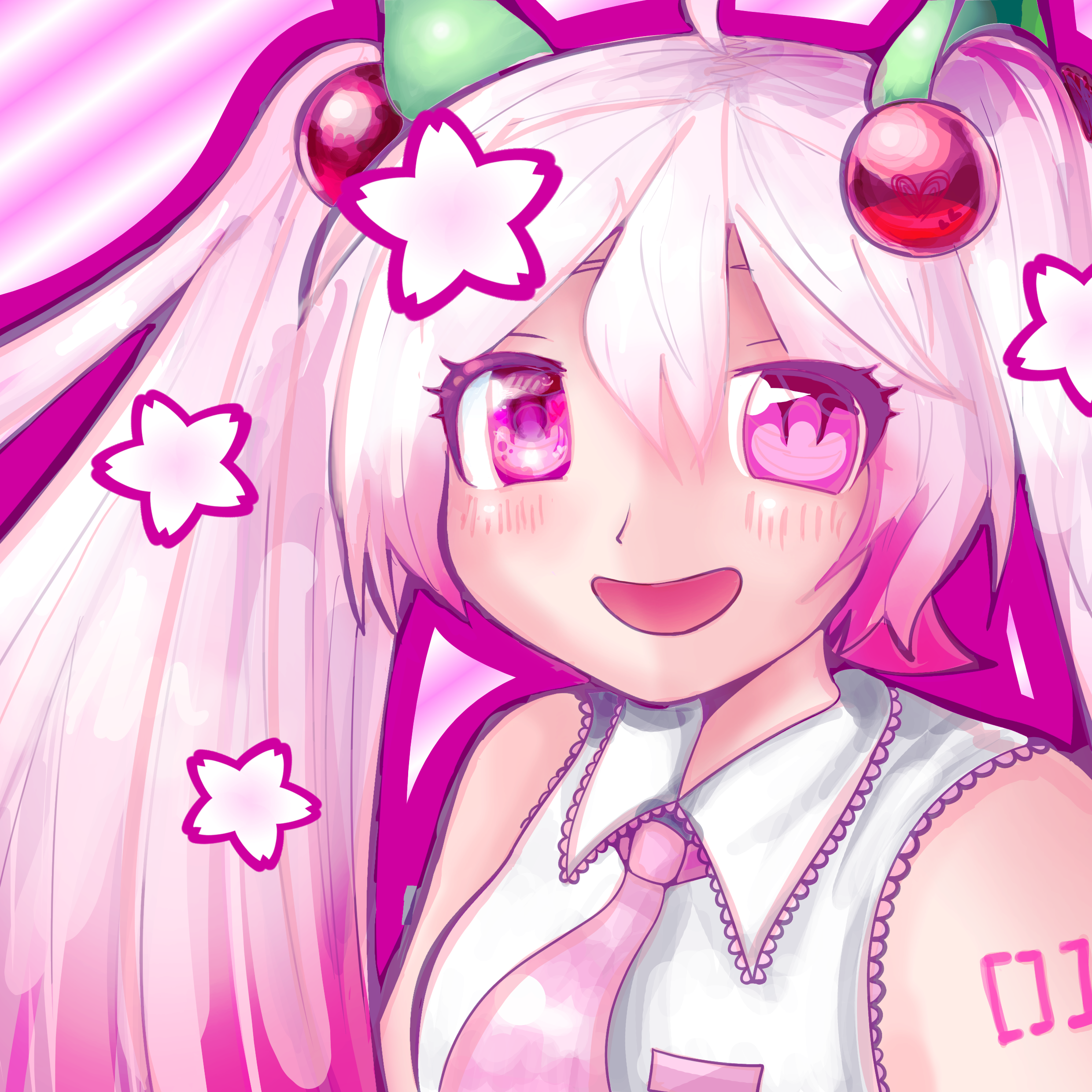 sakura miku (ignore the lack of rendering on 2nd eye)